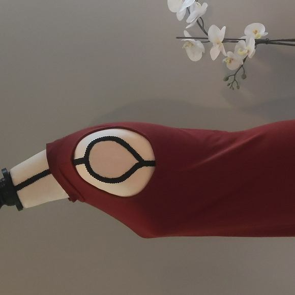 Love Fire Rust Orange Sleeveless Tunic Mini Dress - Picture 5 of 10